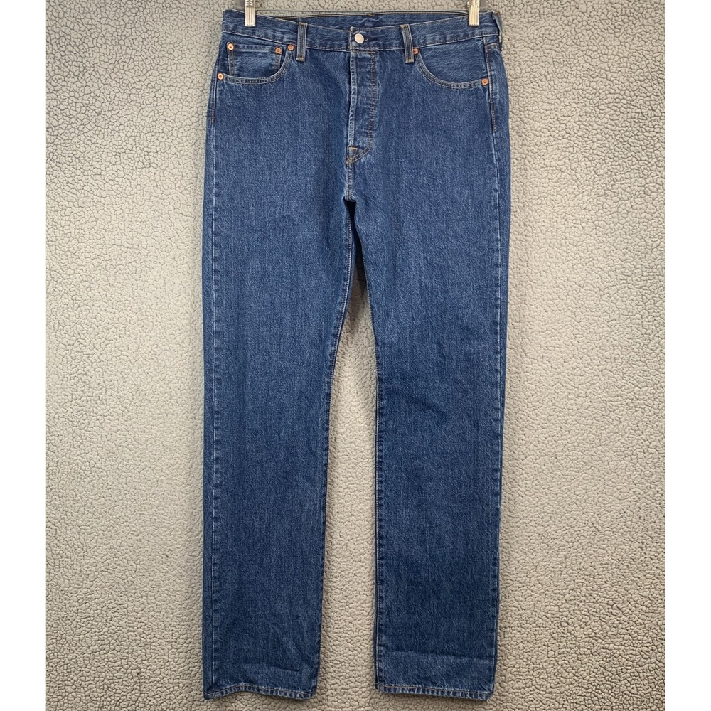 Levi's 501 Jeans Button Fly Size 36x36 Medium Wash EUC